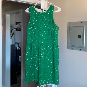 Kelly green eyelet cocktail dress